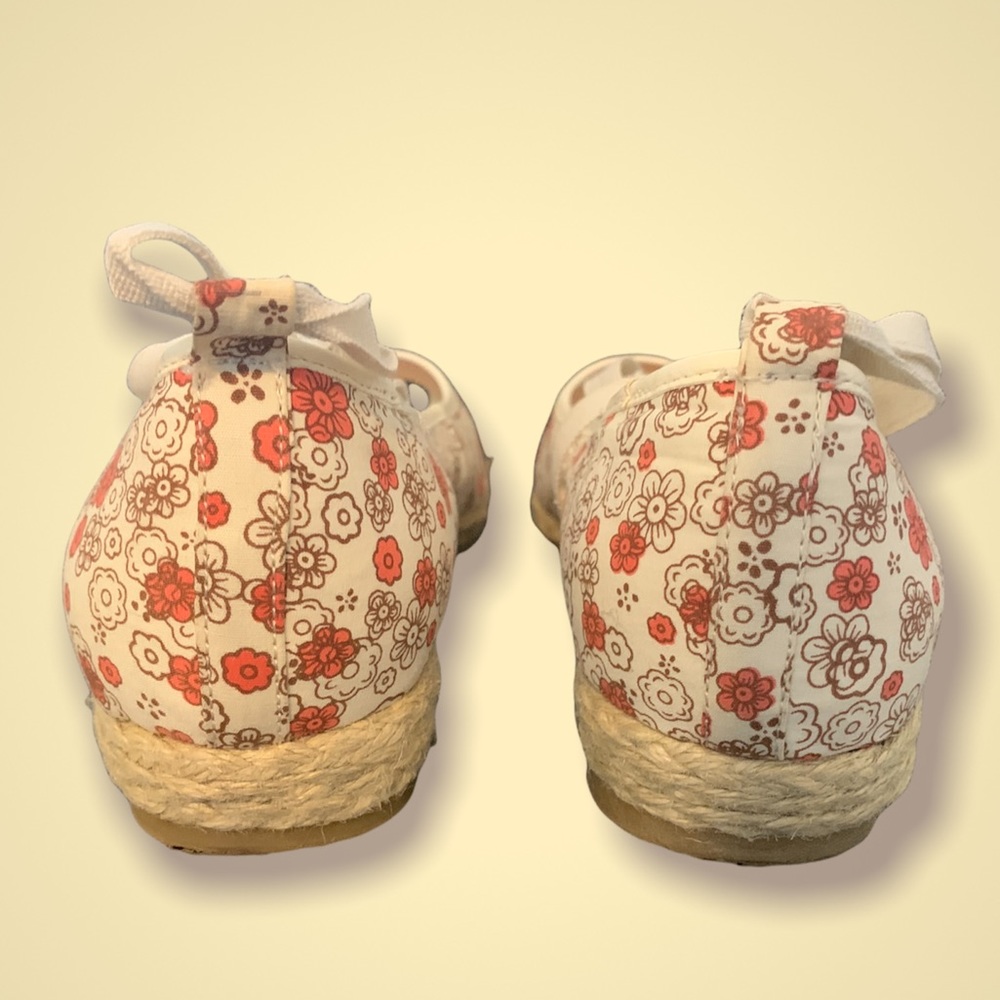 Floral Peep-toe Ballet Flat Size 7 - Picture 7 of 7